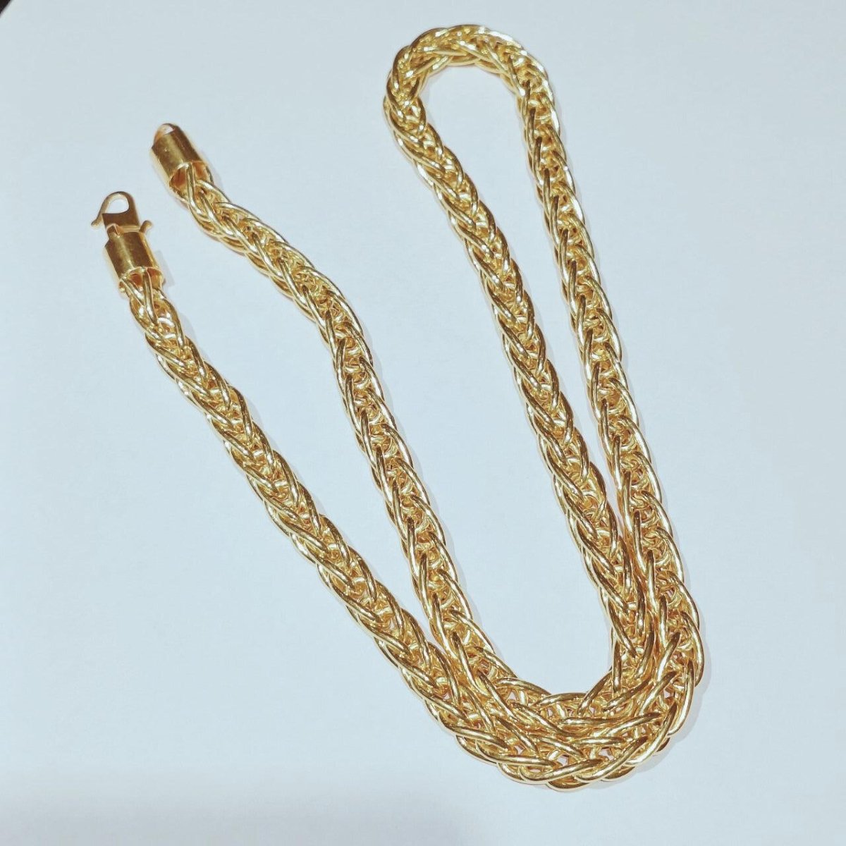 22k / 916 Hollow Spike Necklace - Best Gold Shop 22k gold 22k gold chain 22k gold necklace 916 gold