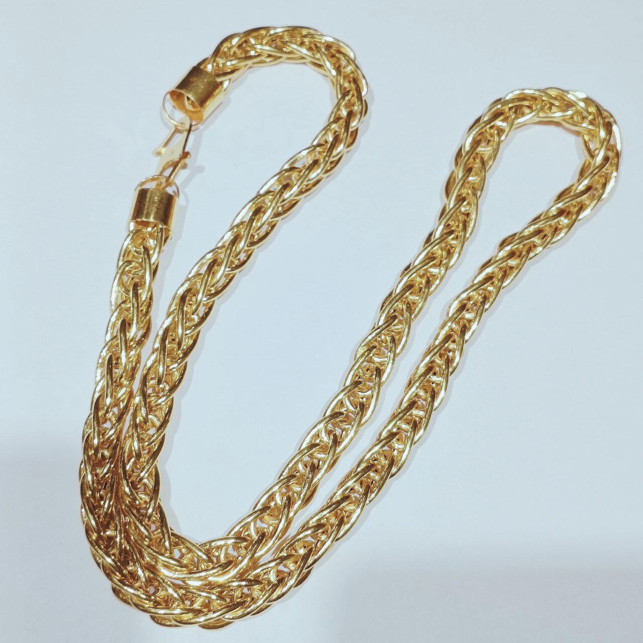 22k / 916 Hollow Spike Necklace-916 gold-Best Gold Shop