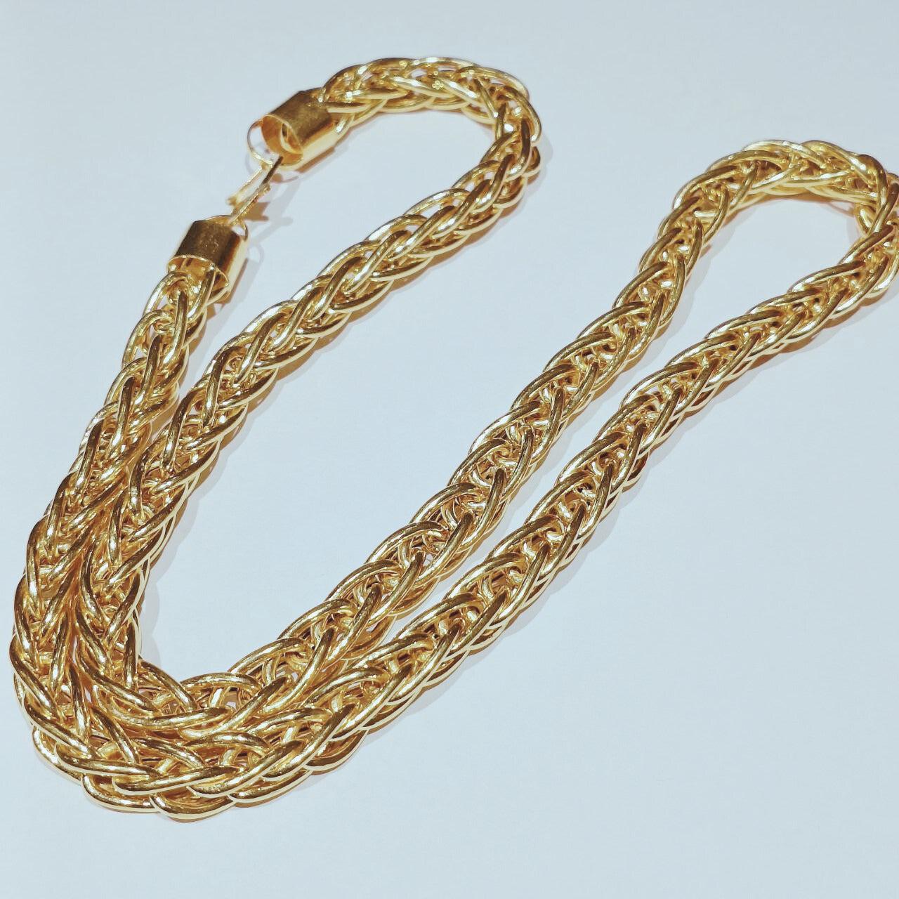 22k / 916 Hollow Spike Necklace-916 gold-Best Gold Shop