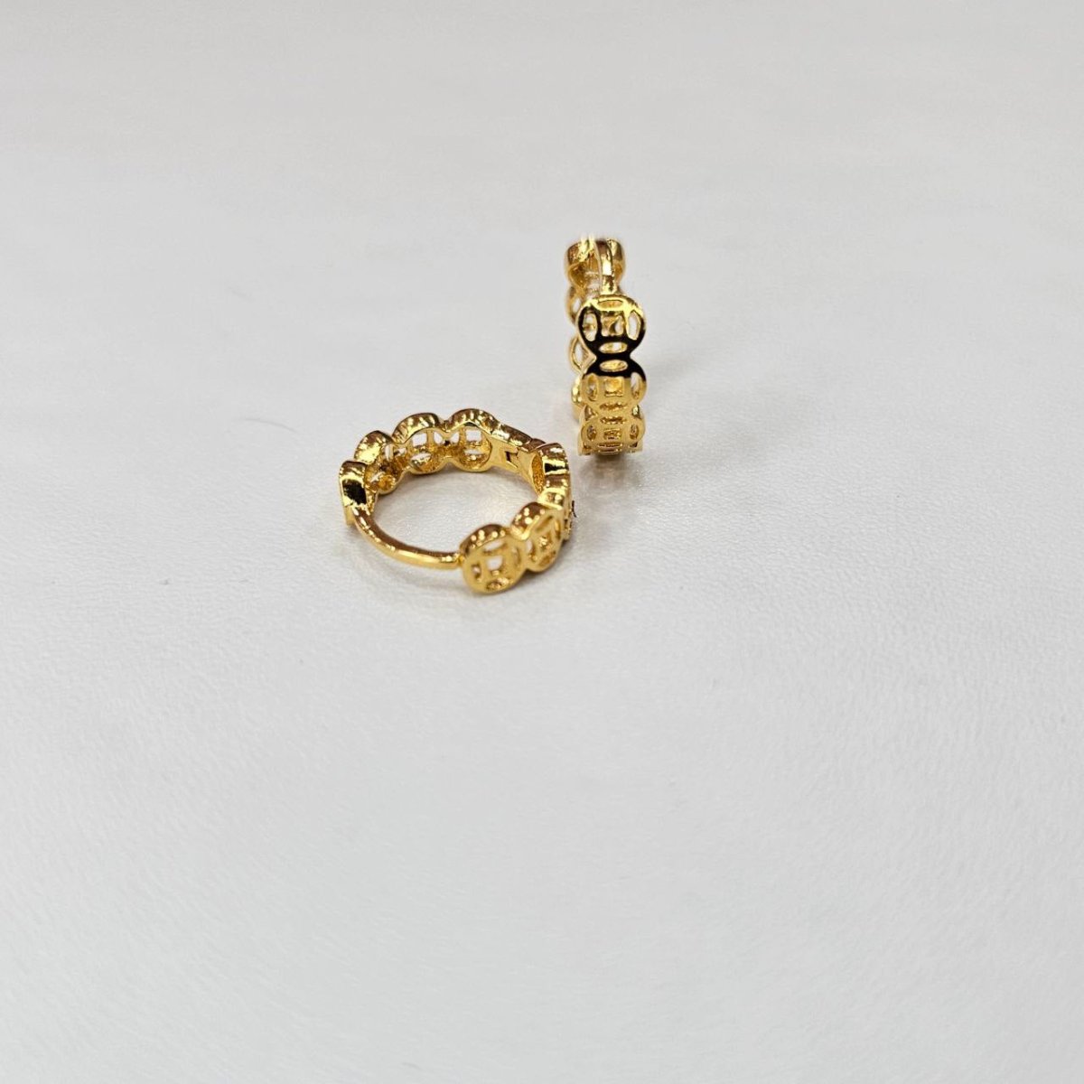 22K / 916 Small Loop Design Earring Cute and Elegant - 22k gold 22k gold earring 916 gold Earrings