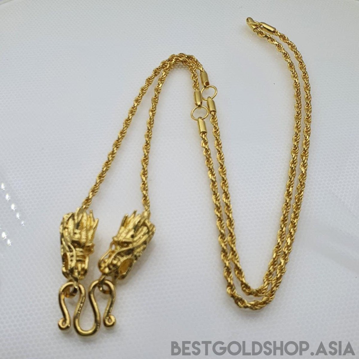 22k / 96 Gold Dragon Head W Hook - Best Gold Shop 22k gold 22k gold necklace 22k gold pendant Necklaces