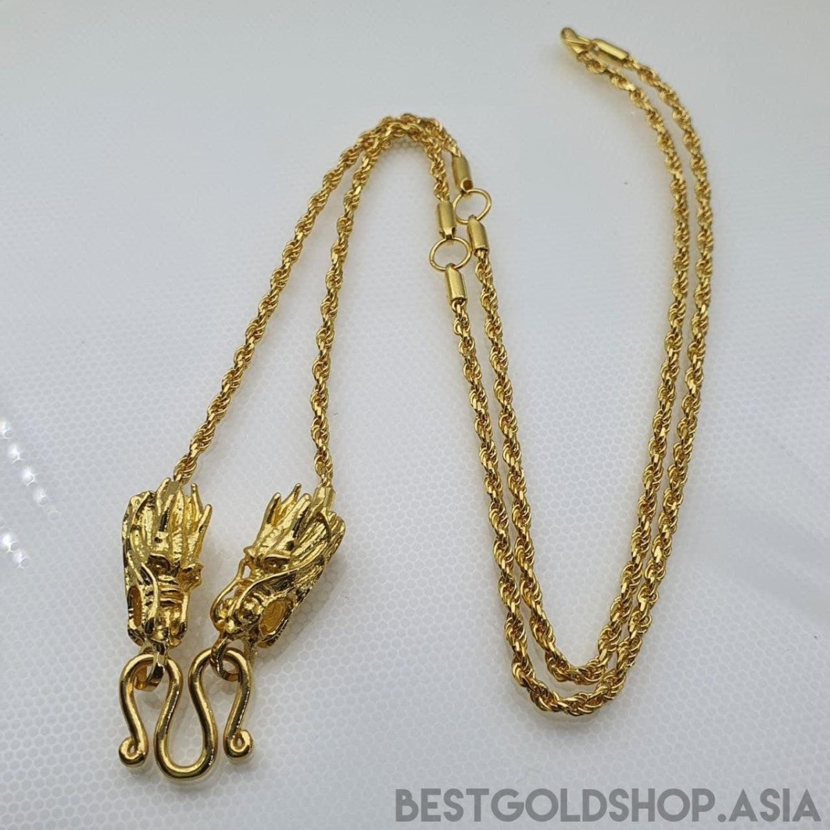 22k / 96 Gold Dragon Head W Hook - Best Gold Shop 22k gold 22k gold necklace 22k gold pendant Necklaces