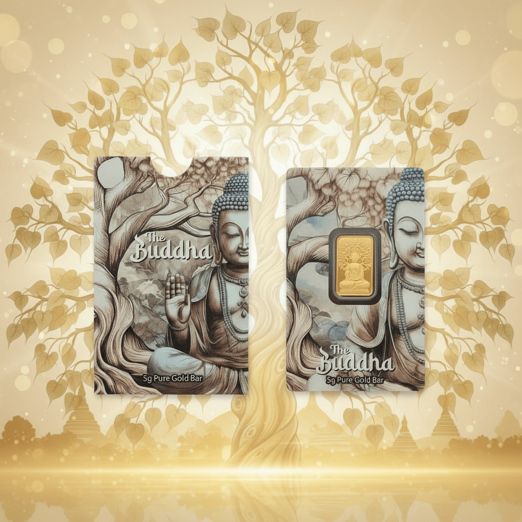 24k / 999 5 Grams Buddha P.A.M.P Gold Bar - 24k gold 24k gold bar 999 gold bullion