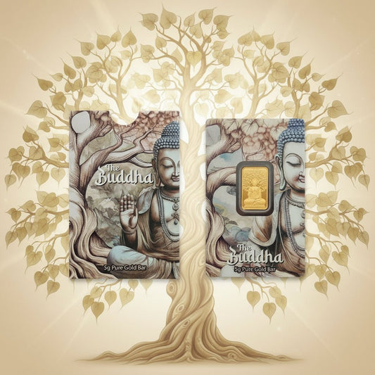 24k / 999 5 Grams Buddha P.A.M.P Gold Bar - 24k gold 24k gold bar 999 gold bullion