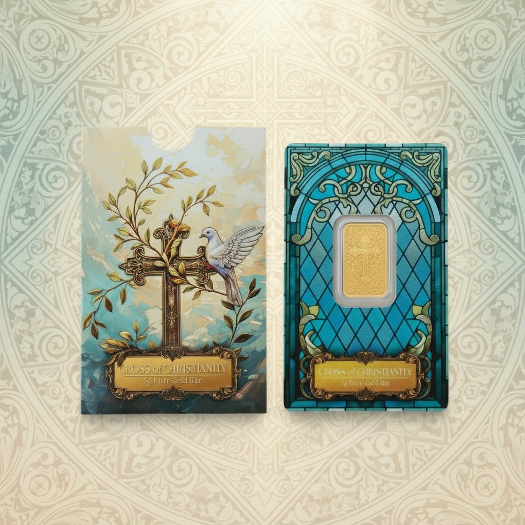 24k / 999 5 Grams Cross P.A.M.P Gold Bar - 24k gold 24k gold bar 999 gold bullion
