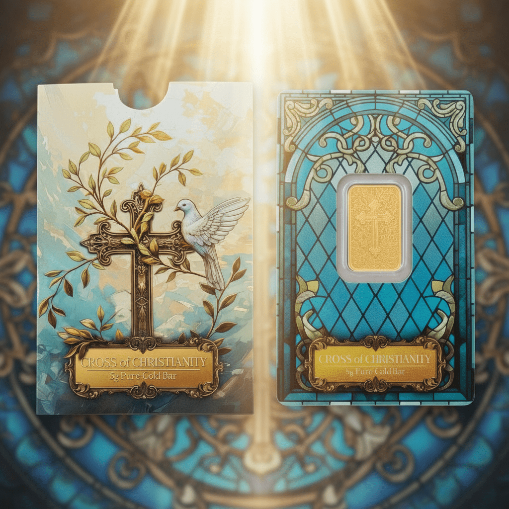 24k / 999 5 Grams Cross P.A.M.P Gold Bar - 24k gold 24k gold bar 999 gold bullion