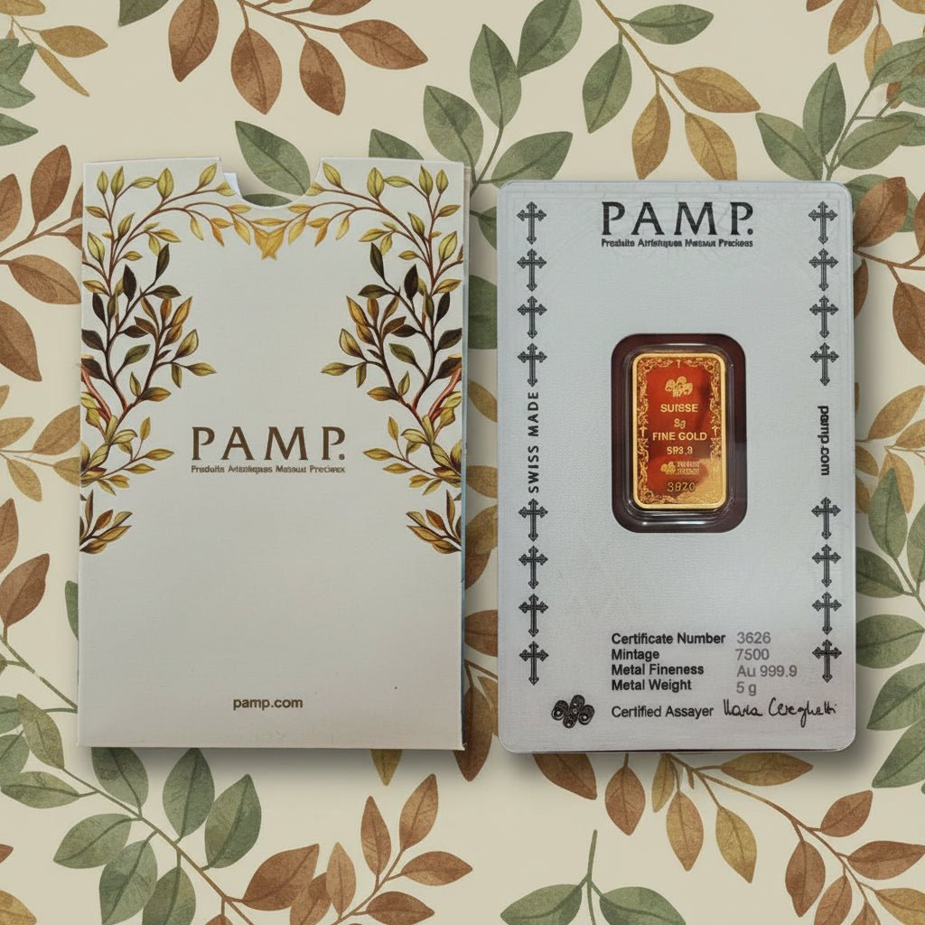 24k / 999 Cross P.A.M.P Gold Bar - 24k gold 24k gold bar 999 gold bullion