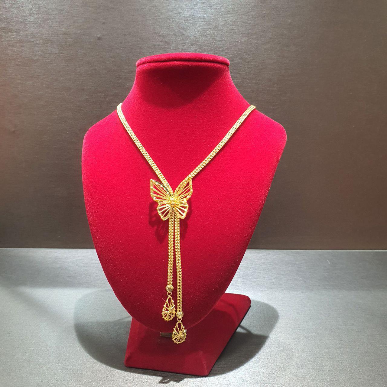 24k / 999 Gold Butterfly Necklace-Necklaces-Best Gold Shop
