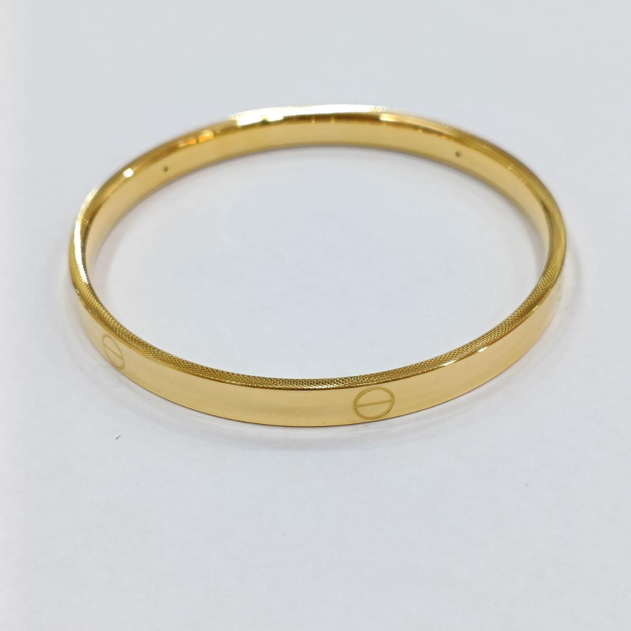 24K / 999 Gold C design no lock bangle-999 gold-Best Gold Shop