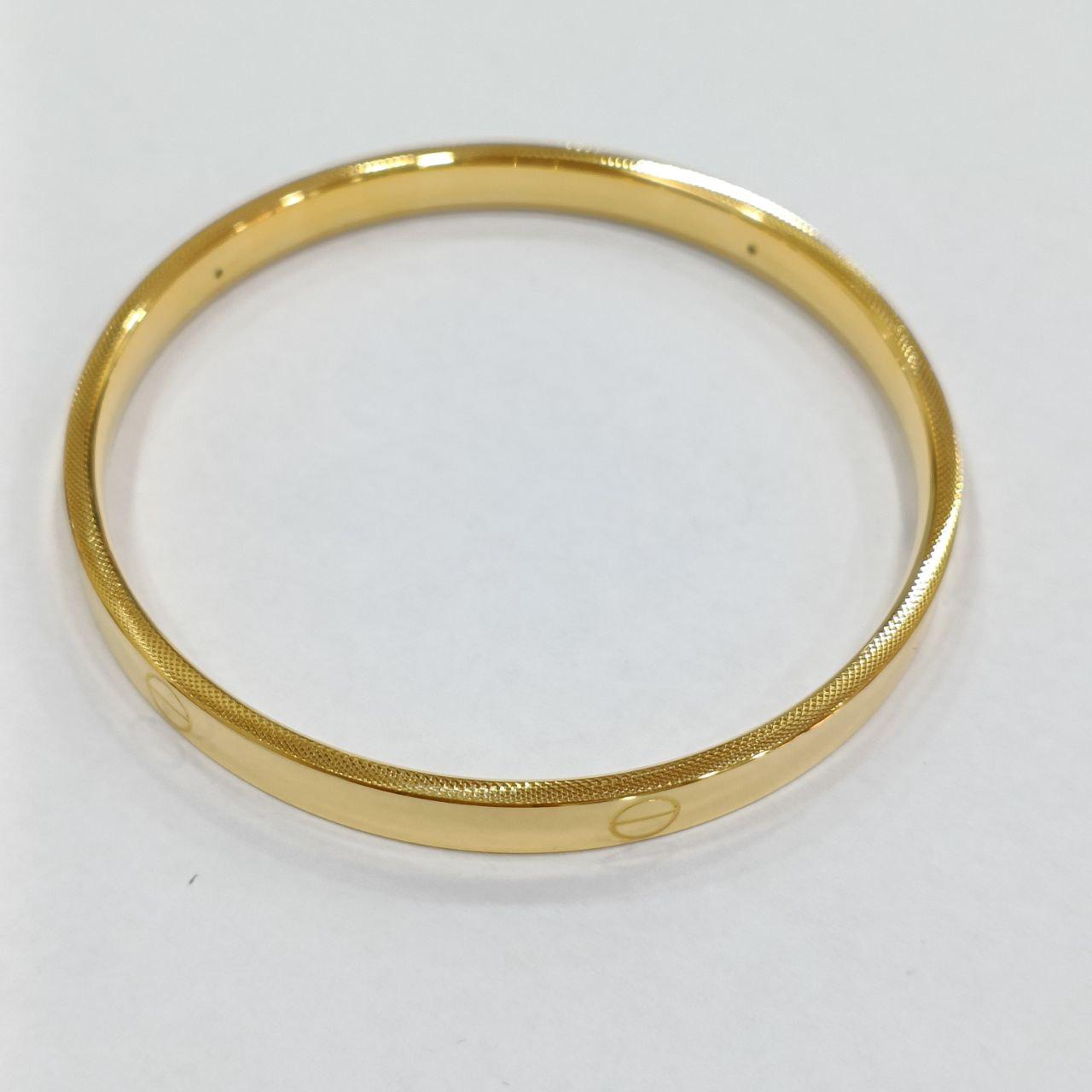 24K / 999 Gold C design no lock bangle-999 gold-Best Gold Shop
