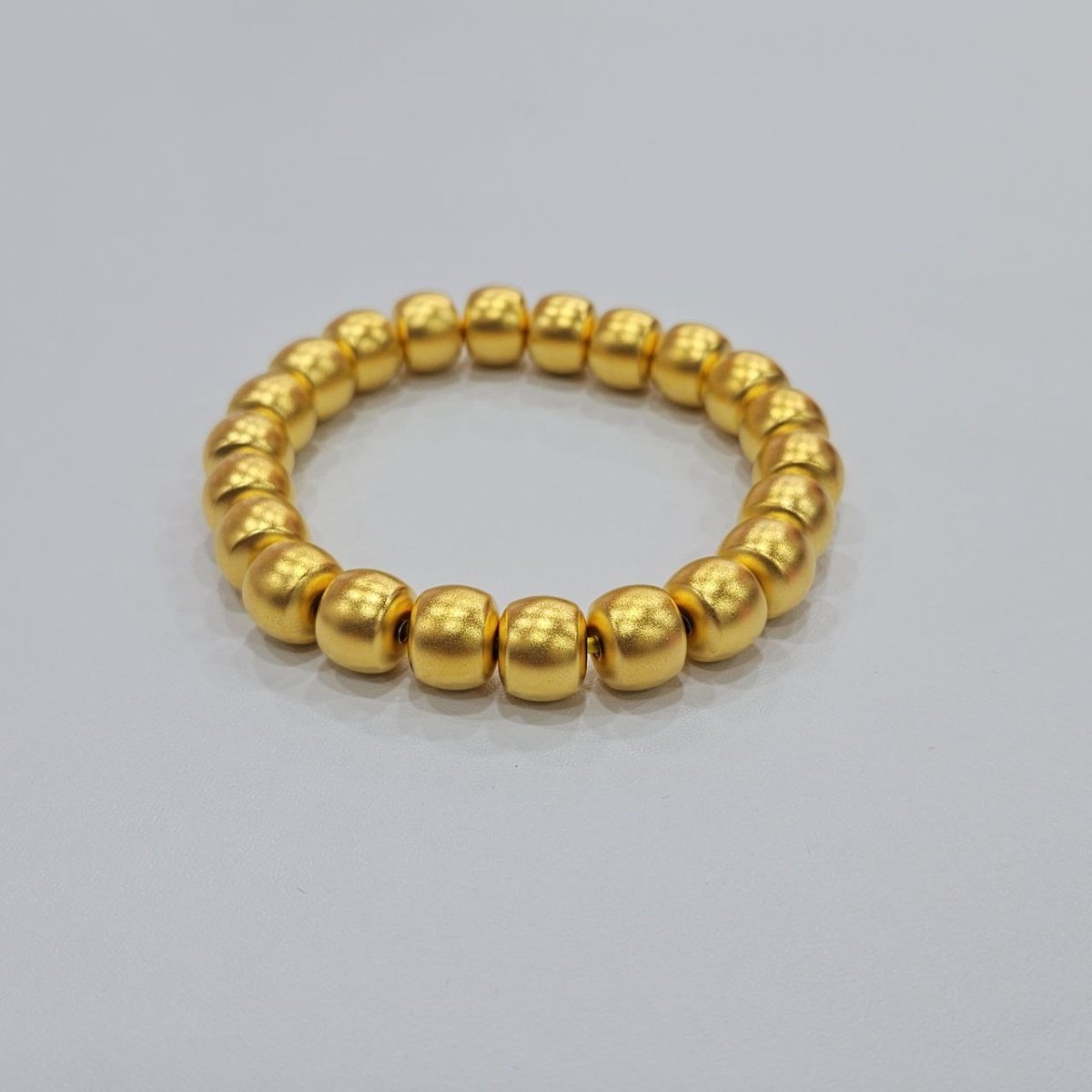 24K / 999 Gold Fortune - Filled Golden Bead Bracelet - 22k gold 22k gold bangle 22k gold bracelet Bracelets