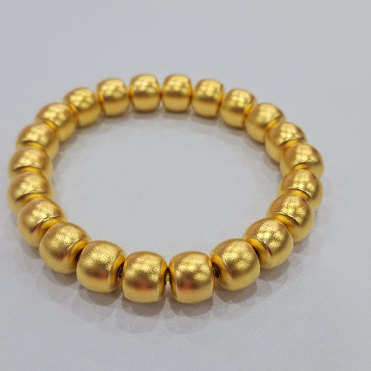 24K / 999 Gold Fortune - Filled Golden Bead Bracelet - 22k gold 22k gold bangle 22k gold bracelet Bracelets