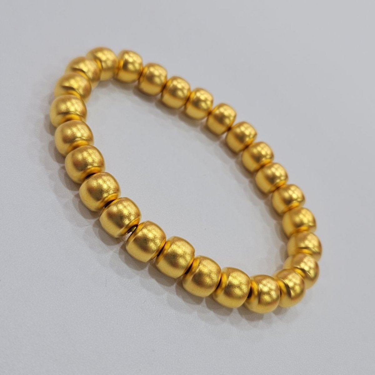 24K / 999 Gold Fortune - Filled Golden Bead Bracelet - 22k gold 22k gold bangle 22k gold bracelet Bracelets