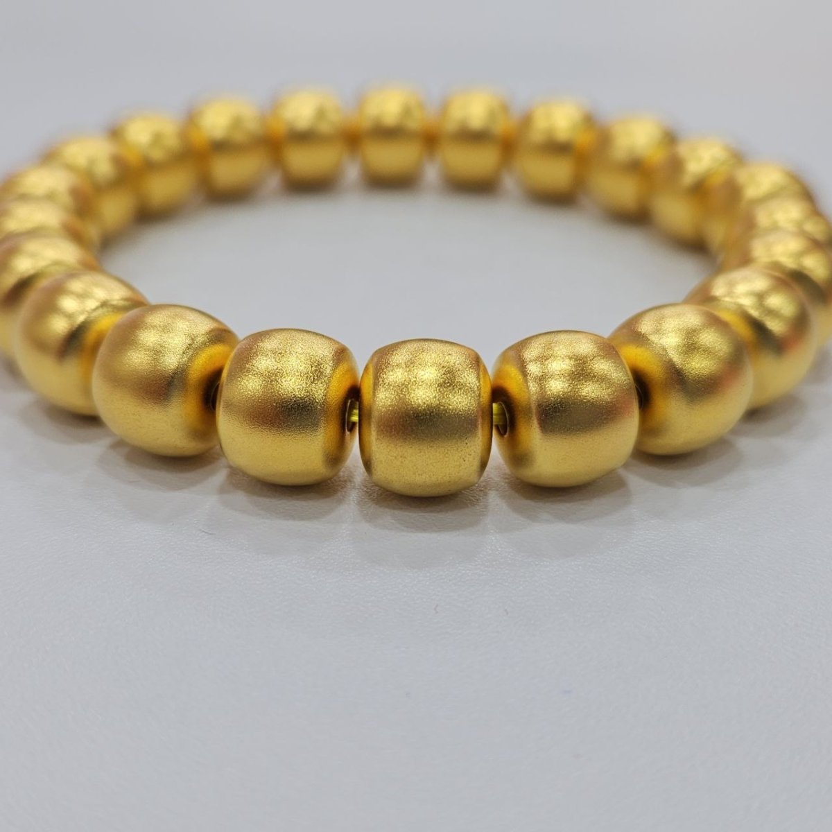 24K / 999 Gold Fortune - Filled Golden Bead Bracelet - 22k gold 22k gold bangle 22k gold bracelet Bracelets