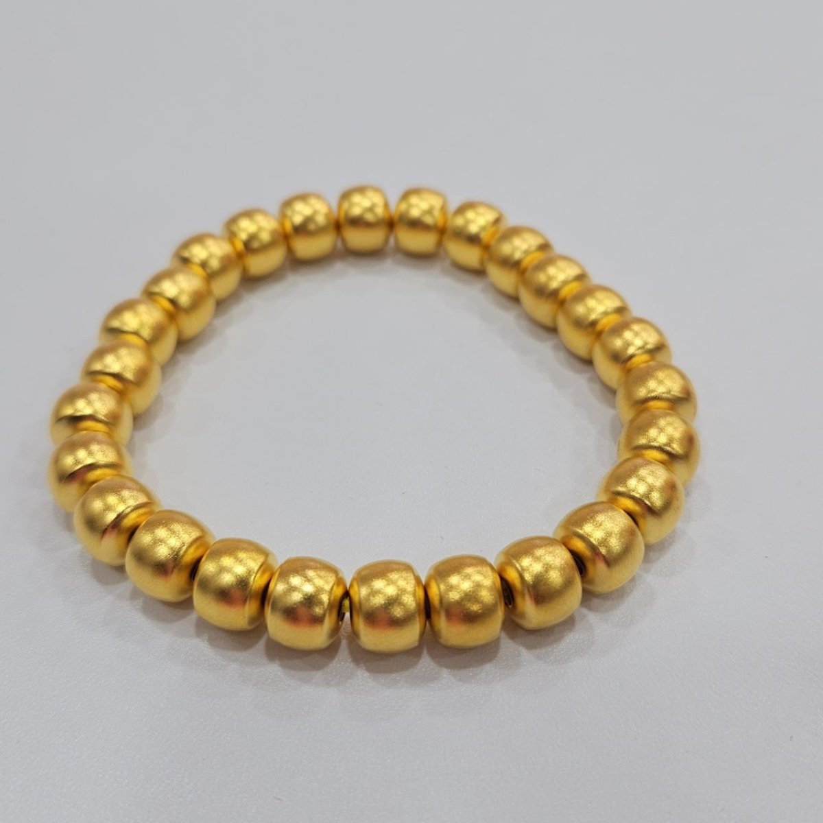 24K / 999 Gold Fortune - Filled Golden Bead Bracelet - 22k gold 22k gold bangle 22k gold bracelet Bracelets