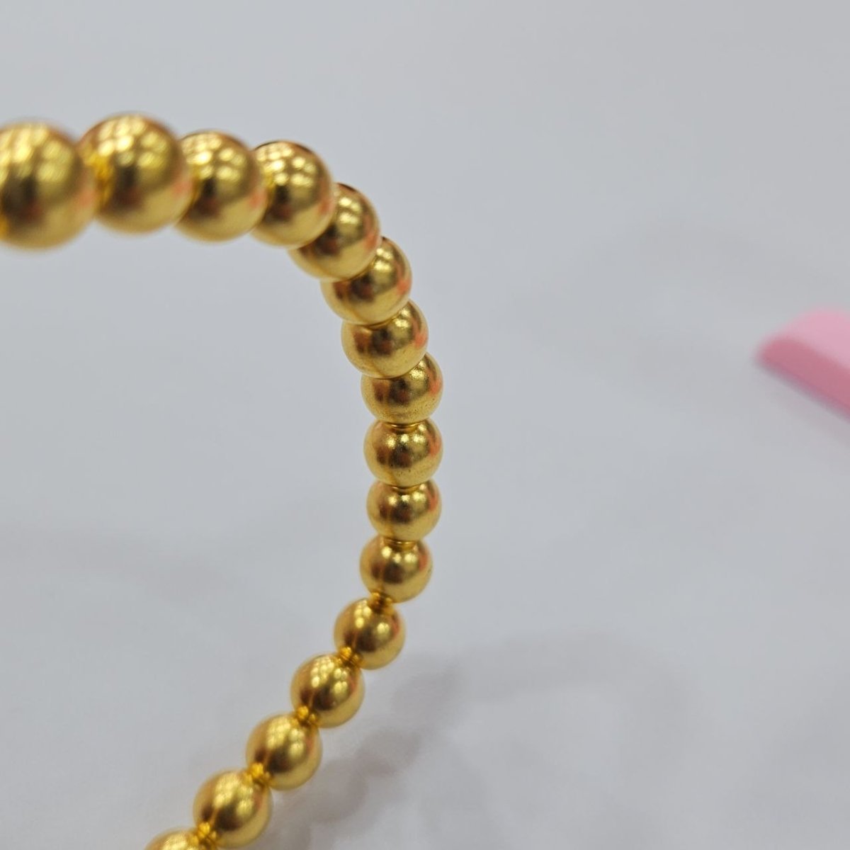 24k / 999 Gold Golden Abundance Round Bead Bracelet - 22k gold 22k gold bangle 22k gold bracelet Bracelets