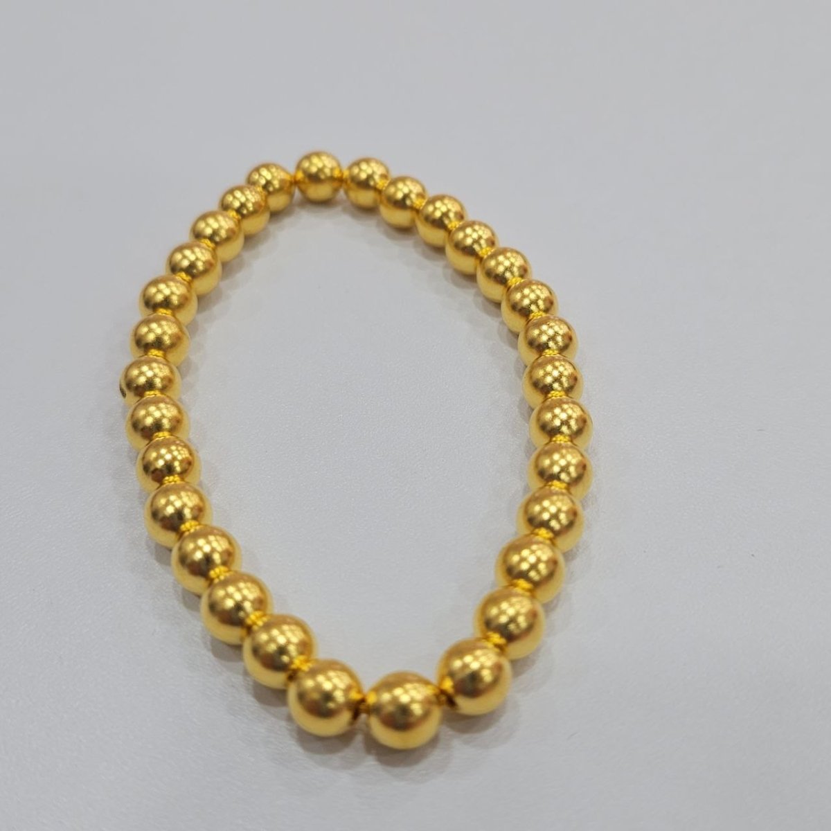 24k / 999 Gold Golden Abundance Round Bead Bracelet - 22k gold 22k gold bangle 22k gold bracelet Bracelets