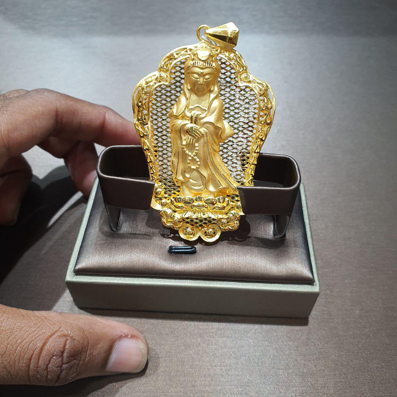 24k / 999 Gold Guan Yin Pendant-Charms & Pendants-Best Gold Shop