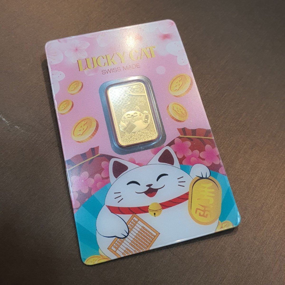 24k / 999 Gold Lucky Cat Pamp 5 grams Gold Bar - Best Gold Shop 24k gold 24k gold bar 999 gold bullion