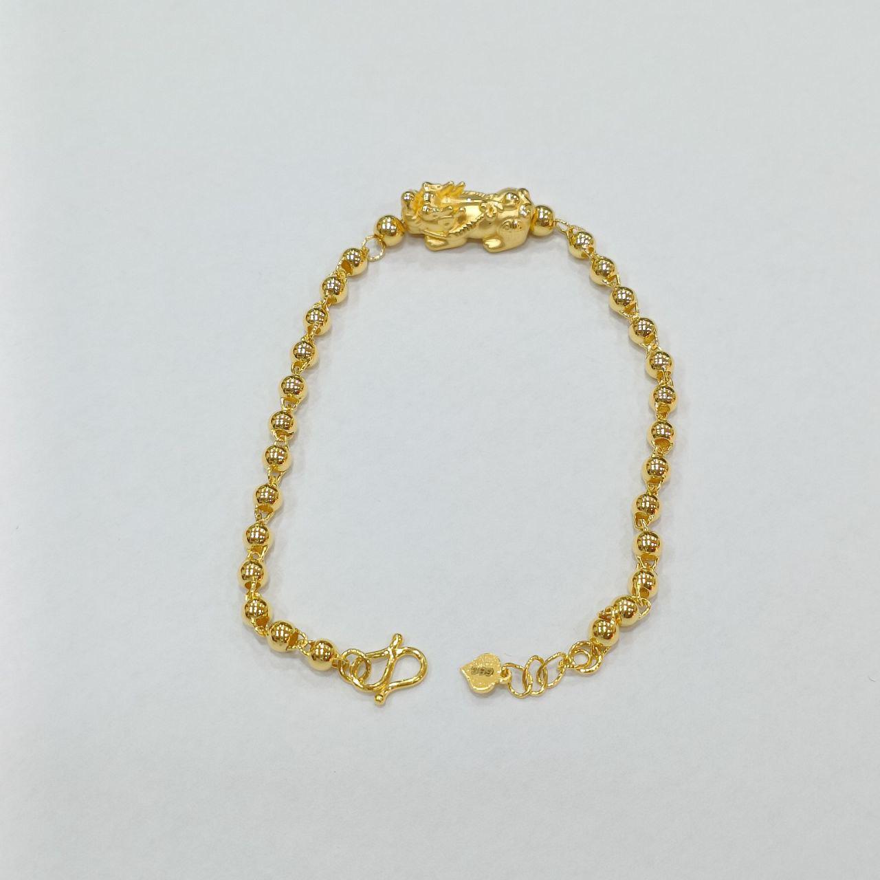 24k / 999 Gold Pixiu Ball Bracelet-999 gold-Best Gold Shop