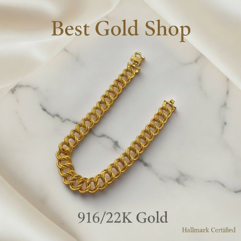 916 / 22k Gold Coconut Bracelet by Best Gold ShopBraceletsBest Gold Shop