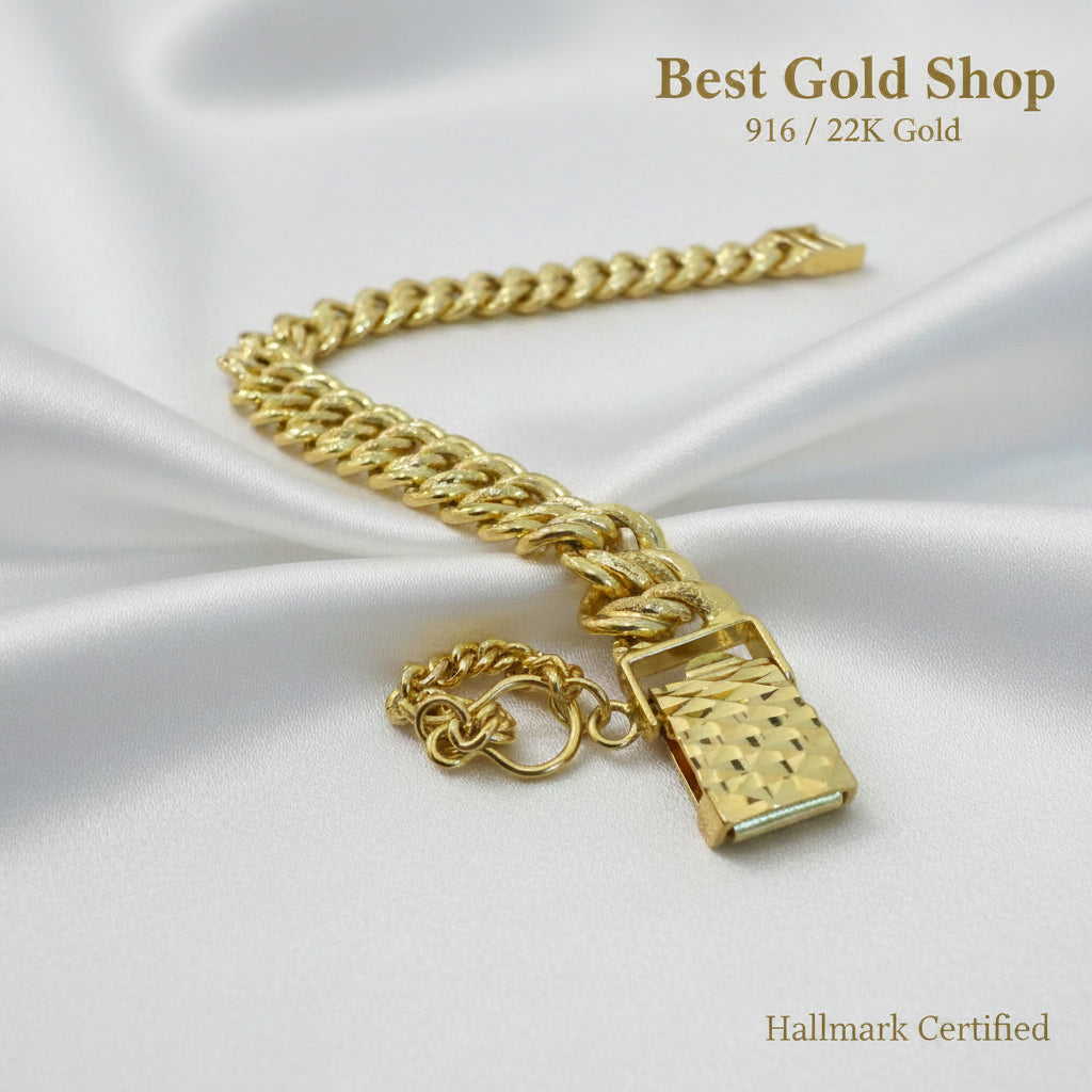 916 / 22k Gold Coconut Bracelet by Best Gold ShopBraceletsBest Gold Shop