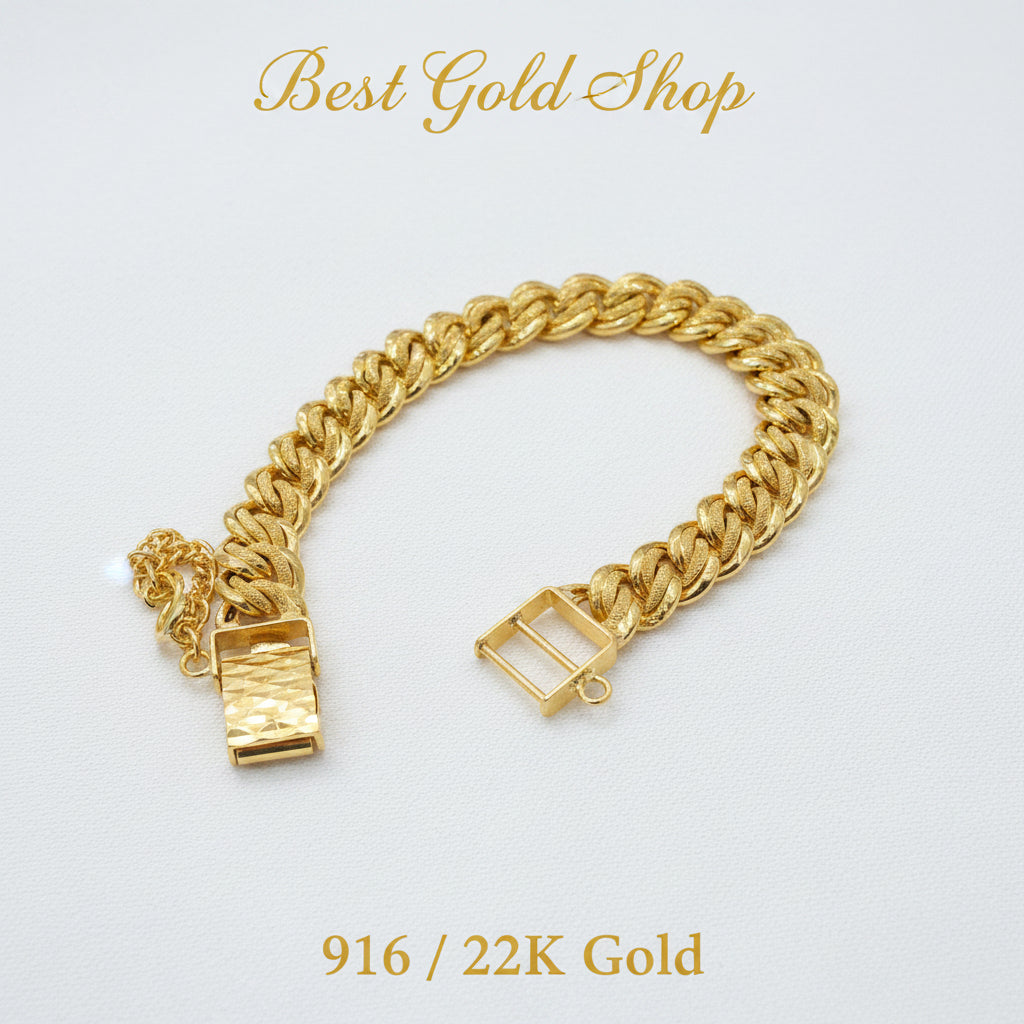 916 / 22k Gold Coconut Bracelet by Best Gold ShopBraceletsBest Gold Shop