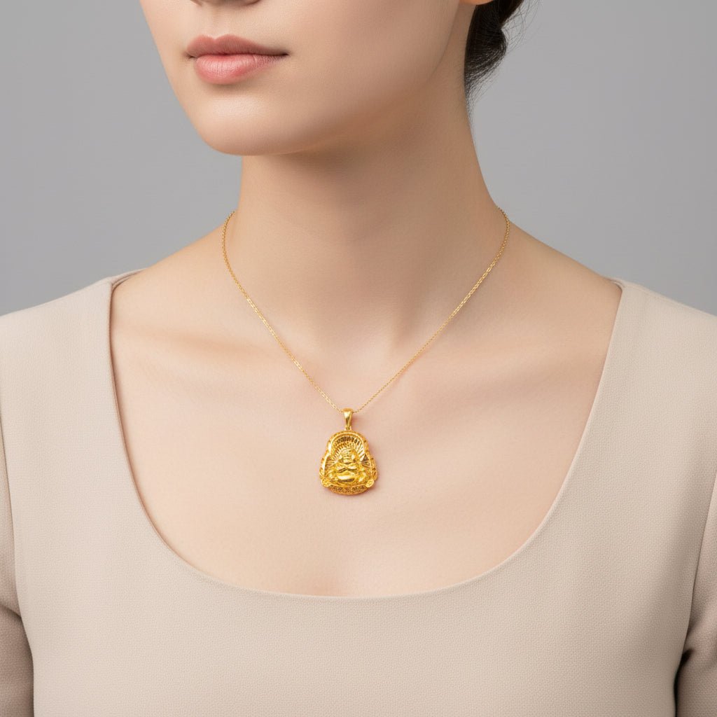 916 / 22k Gold Happy Buddha Pendant - Best Gold Shop 22k gold 22k gold pendant 916 gold Charms & Pendants