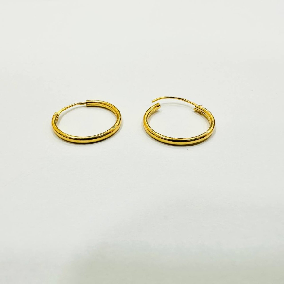 916 / 22k Loop Earring Simple design - Best Gold Shop 22k gold 22k gold earring 916 gold 916 gold