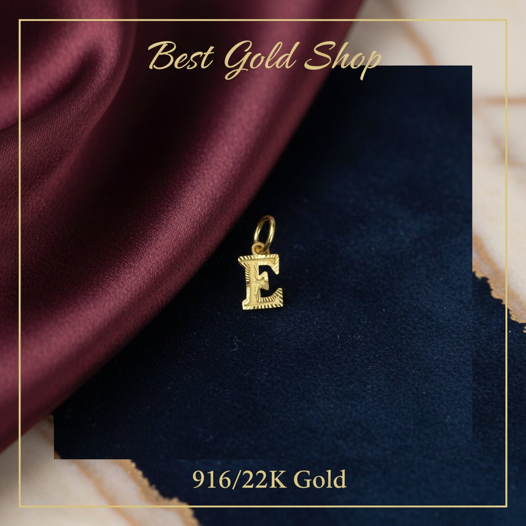 916 Gold (22K) Alphabet Pendant New Design Charm/Pendant for WomenCharms & PendantsBest Gold Shop