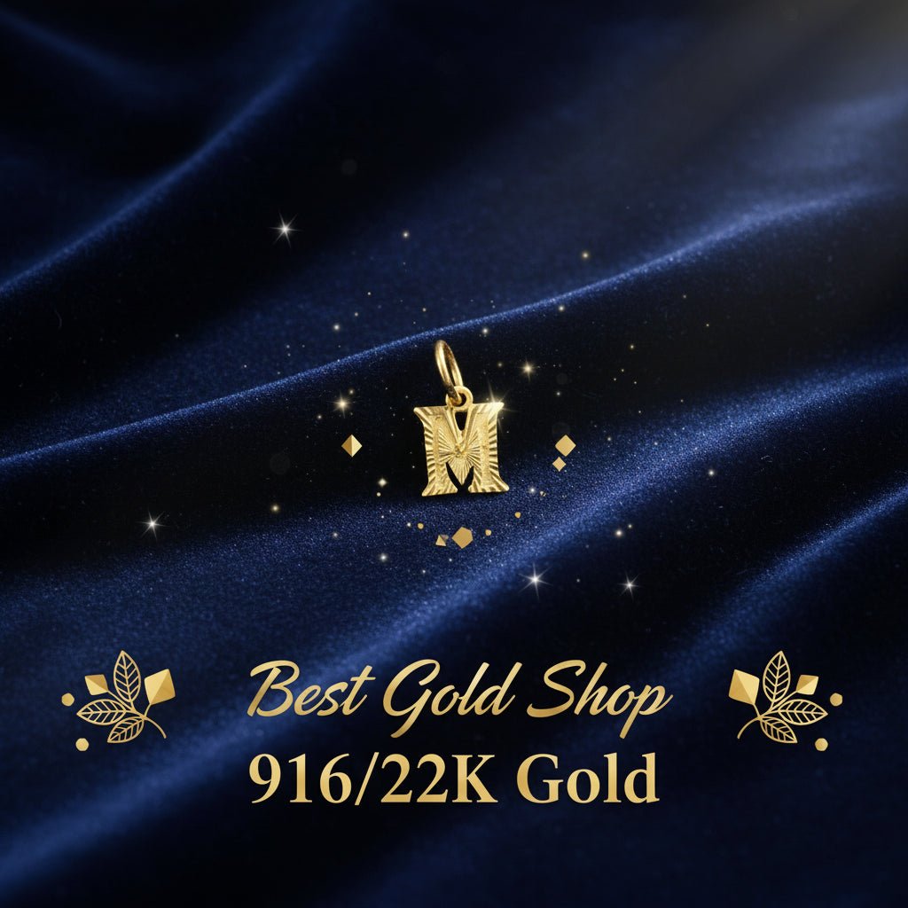 916 Gold (22K) Alphabet Pendant New Design Charm/Pendant for WomenCharms & PendantsBest Gold Shop