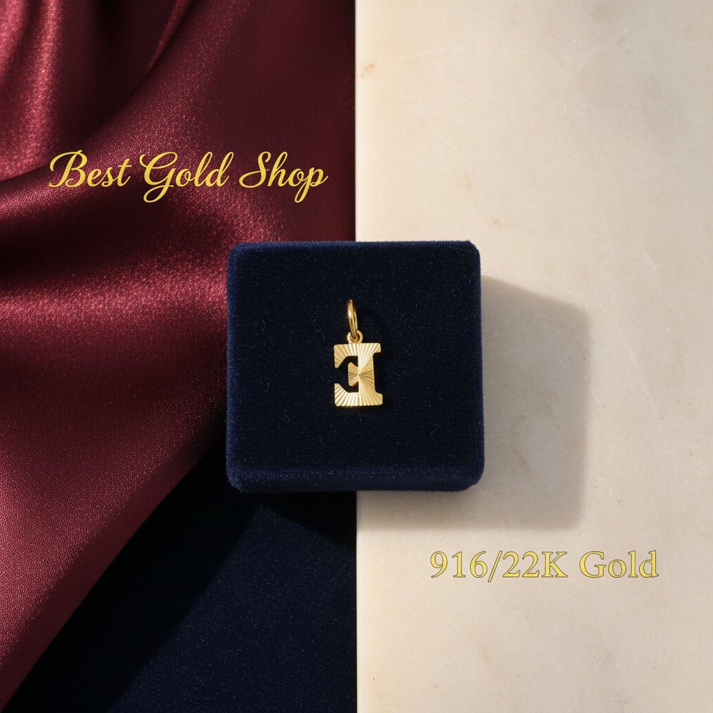 916 Gold (22K) Alphabet Pendant New Design Charm/Pendant for WomenCharms & PendantsBest Gold Shop