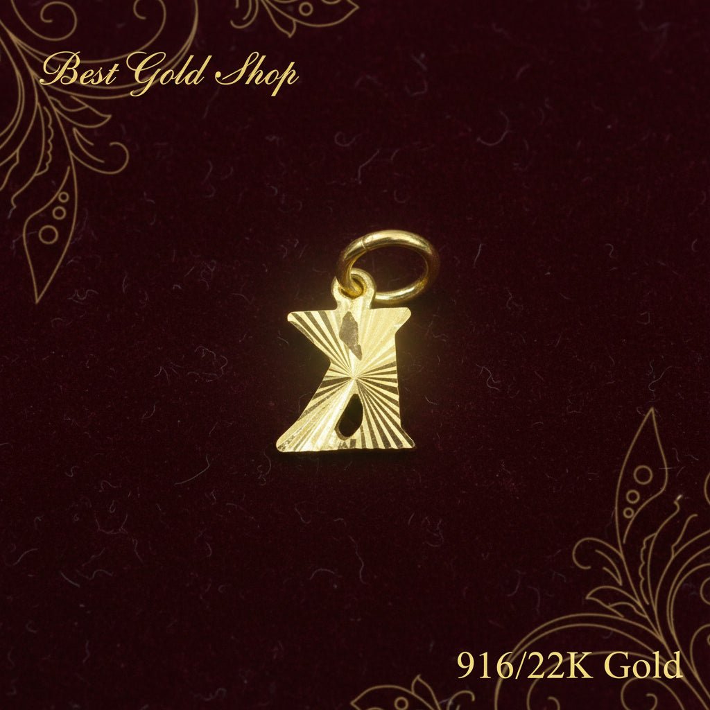 916 Gold (22K) Alphabet Pendant New Design Charm/Pendant for WomenCharms & PendantsBest Gold Shop