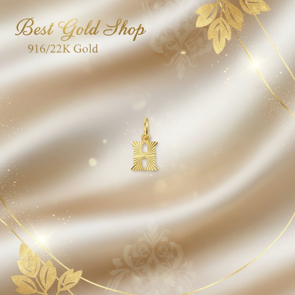 916 Gold (22K) Alphabet Pendant New Design Charm/Pendant for WomenCharms & PendantsBest Gold Shop