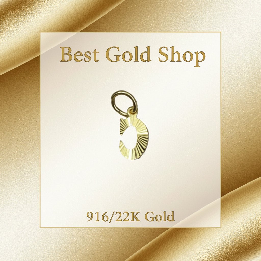 916 Gold (22K) Alphabet Pendant New Design Charm/Pendant for WomenCharms & PendantsBest Gold Shop