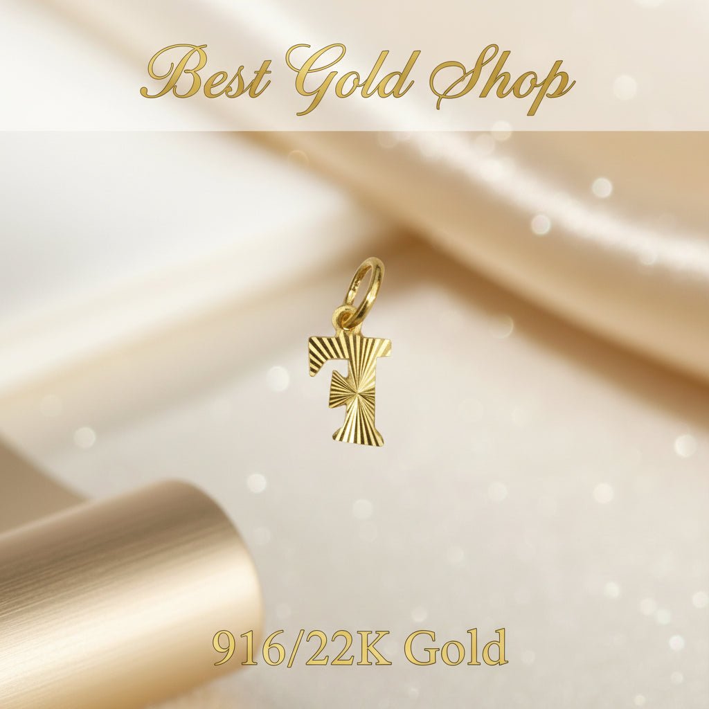 916 Gold (22K) Alphabet Pendant New Design Charm/Pendant for WomenCharms & PendantsBest Gold Shop