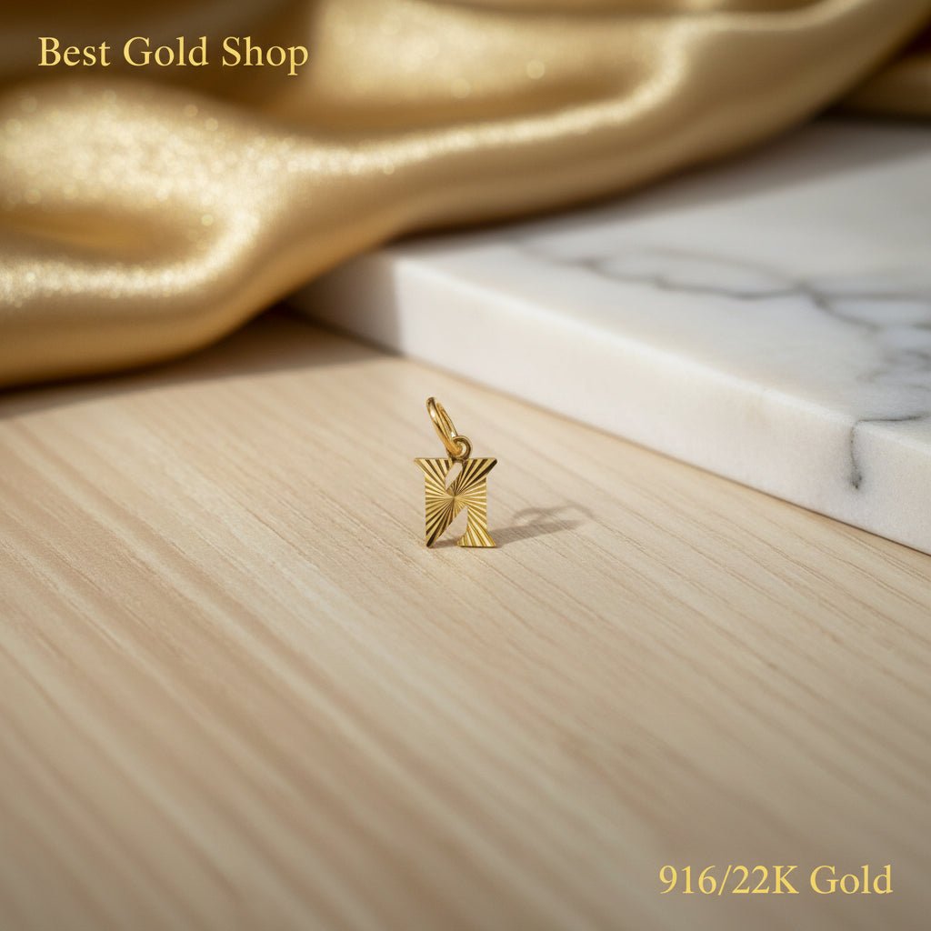 916 Gold (22K) Alphabet Pendant New Design Charm/Pendant for WomenCharms & PendantsBest Gold Shop