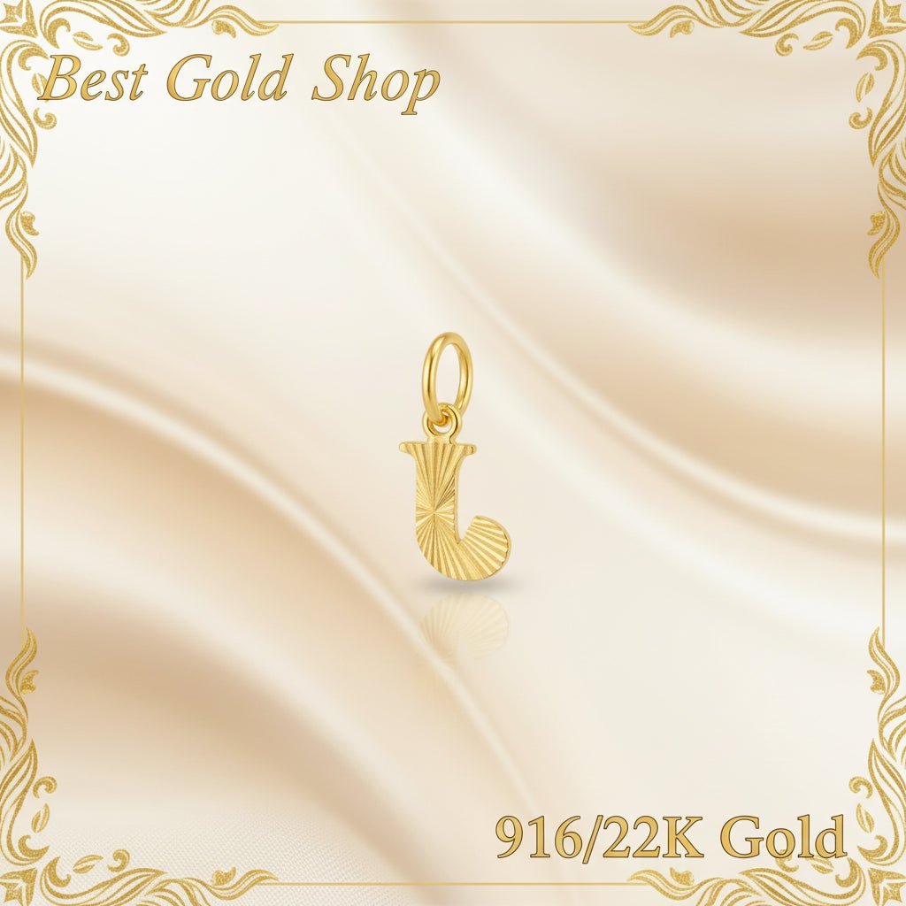 916 Gold (22K) Alphabet Pendant New Design Charm/Pendant for WomenCharms & PendantsBest Gold Shop