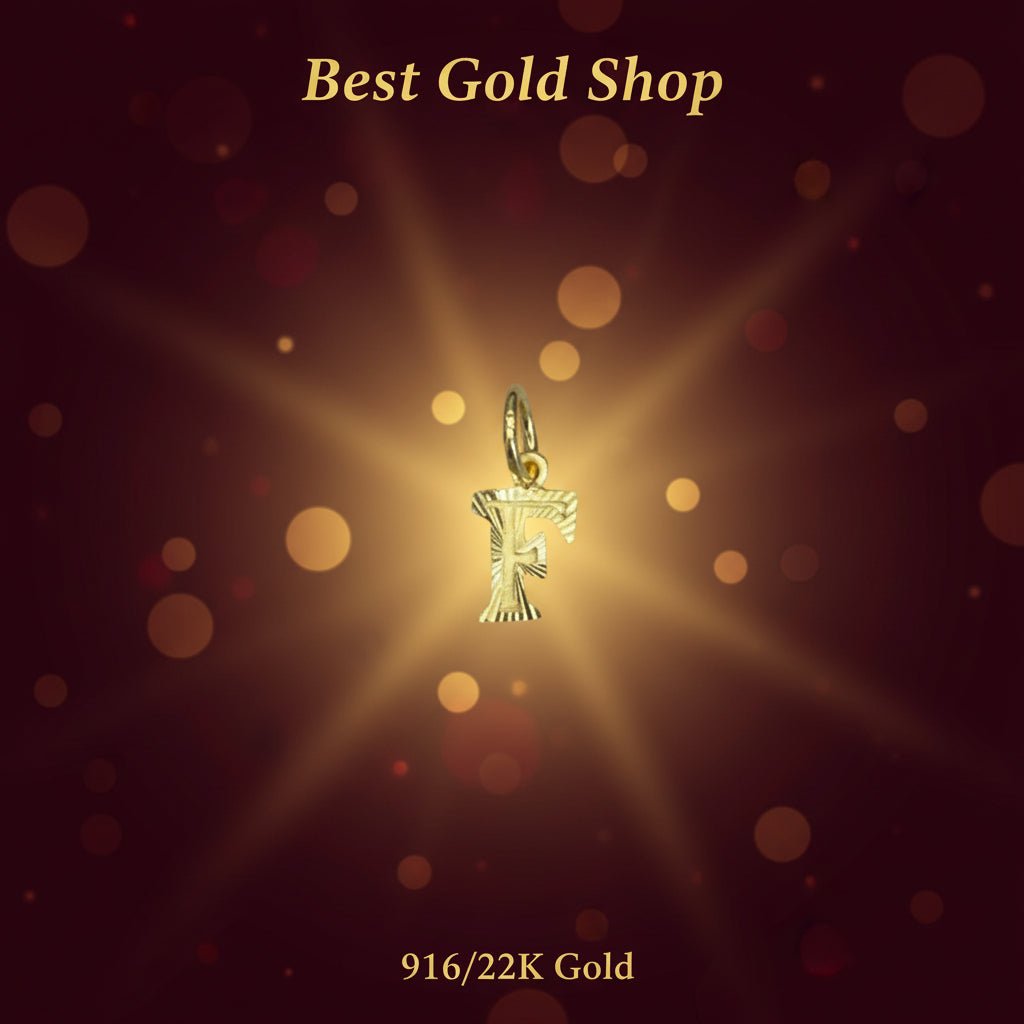 916 Gold (22K) Alphabet Pendant New Design Charm/Pendant for WomenCharms & PendantsBest Gold Shop
