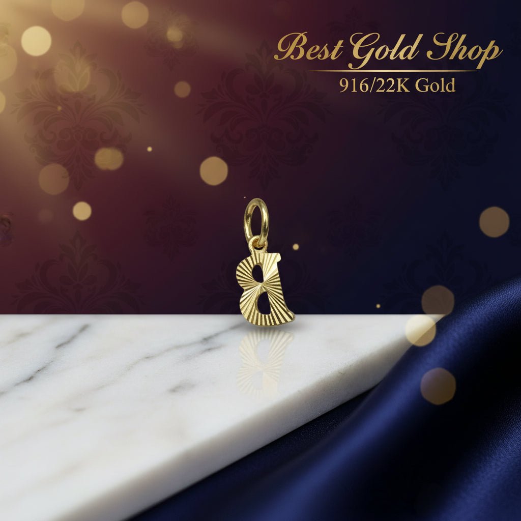 916 Gold (22K) Alphabet Pendant New Design Charm/Pendant for WomenCharms & PendantsBest Gold Shop