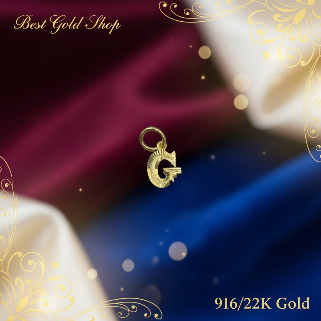916 Gold (22K) Alphabet Pendant New Design Charm/Pendant for WomenCharms & PendantsBest Gold Shop