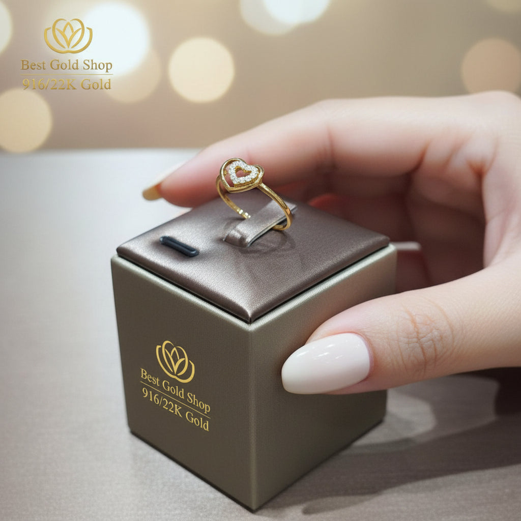 916 Gold Assorted Design Rings | Simple Elegant 22K Styles - View 2