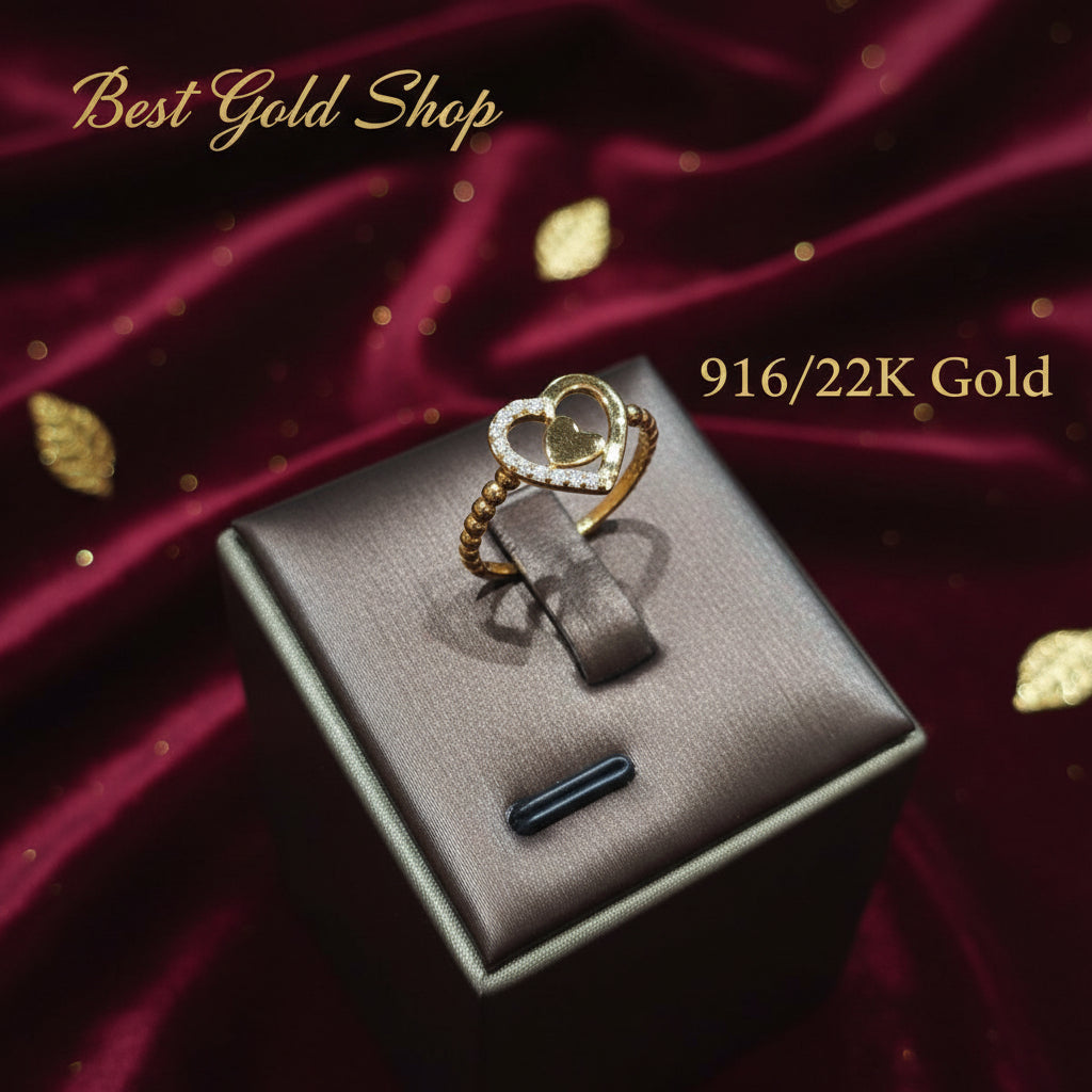 916 Gold Assorted Design Rings | Simple Elegant 22K Styles - View 6