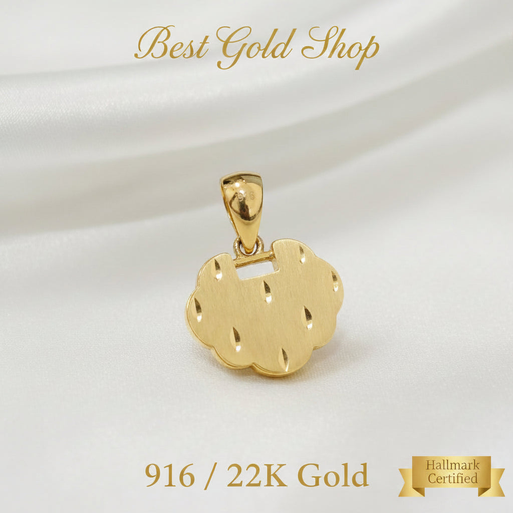 916 Gold baby lock pendant v3Charms & PendantsBest Gold Shop