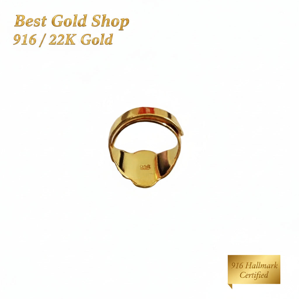 916 Gold Baby Ring Diamond cutting design new stockRingsBest Gold Shop