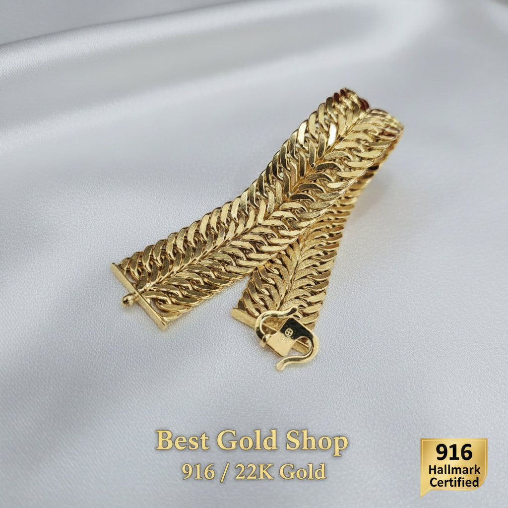 916 Gold Bracelet Duo Lipan DesignBraceletsBest Gold Shop