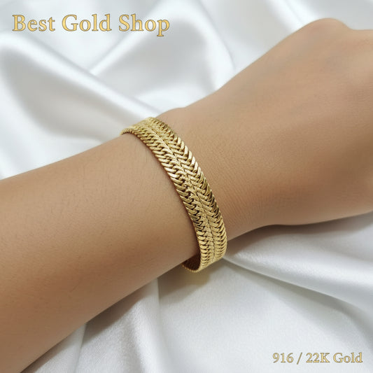 916 Gold Bracelet Duo Lipan DesignBraceletsBest Gold Shop