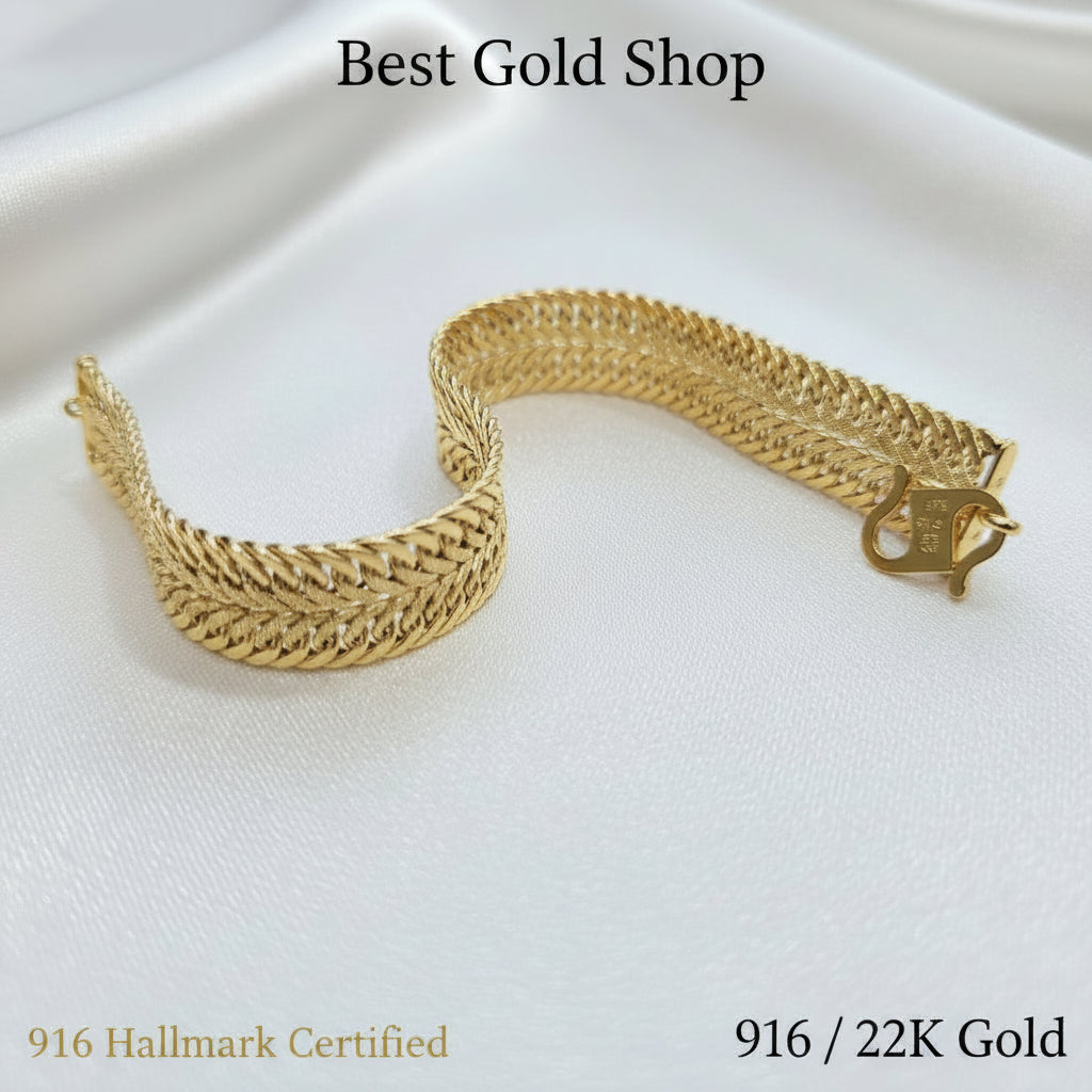 916 Gold Bracelet Duo Lipan DesignBraceletsBest Gold Shop