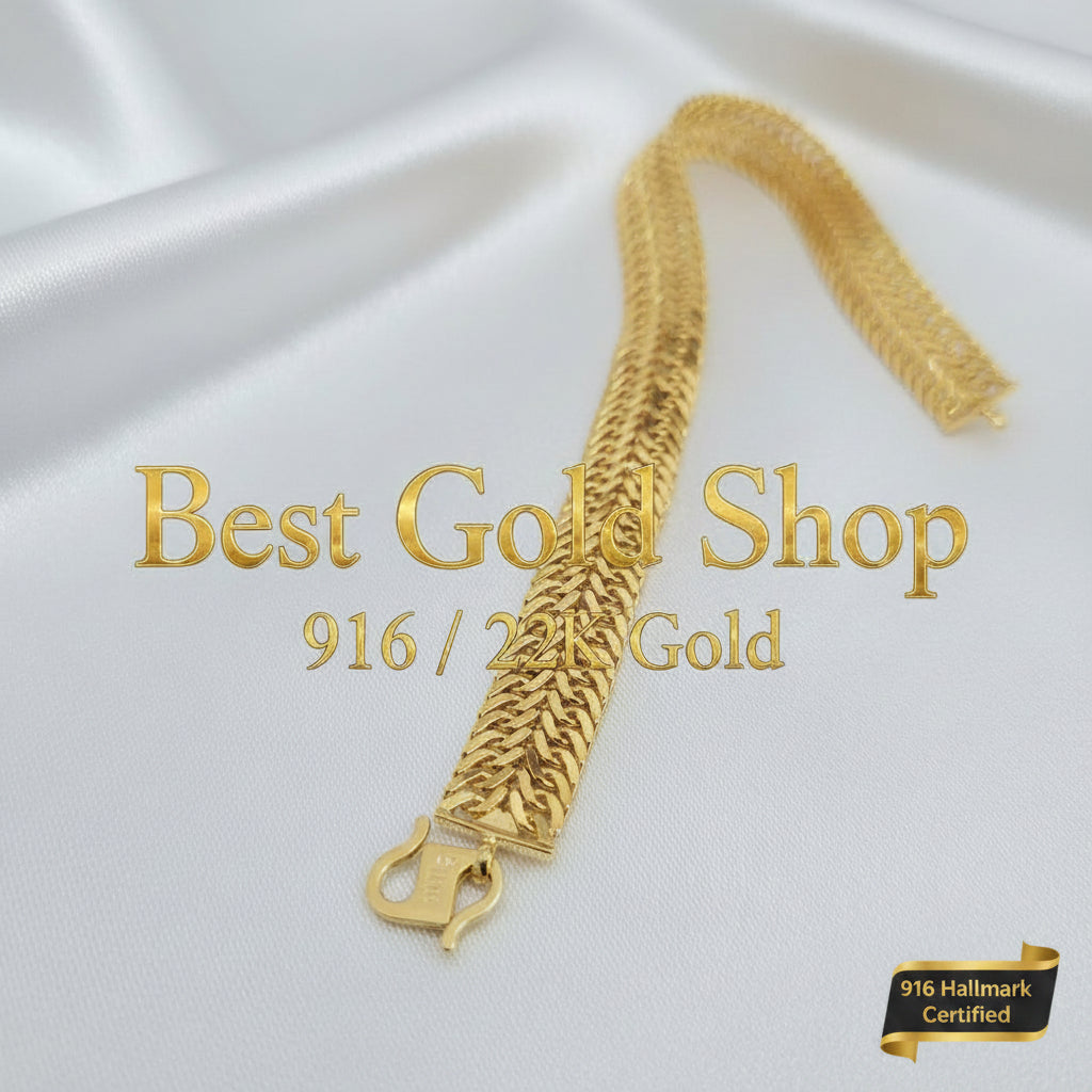 916 Gold Bracelet Duo Lipan DesignBraceletsBest Gold Shop