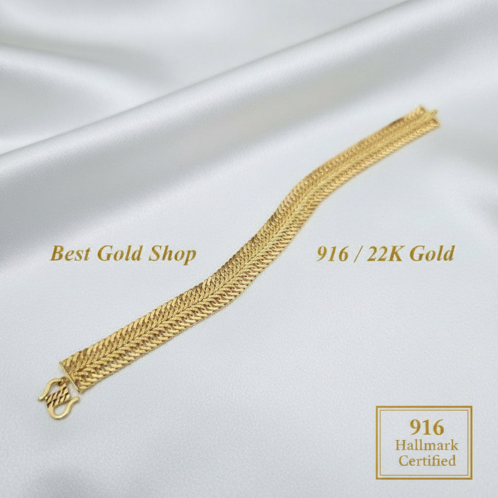 916 Gold Bracelet Duo Lipan DesignBraceletsBest Gold Shop